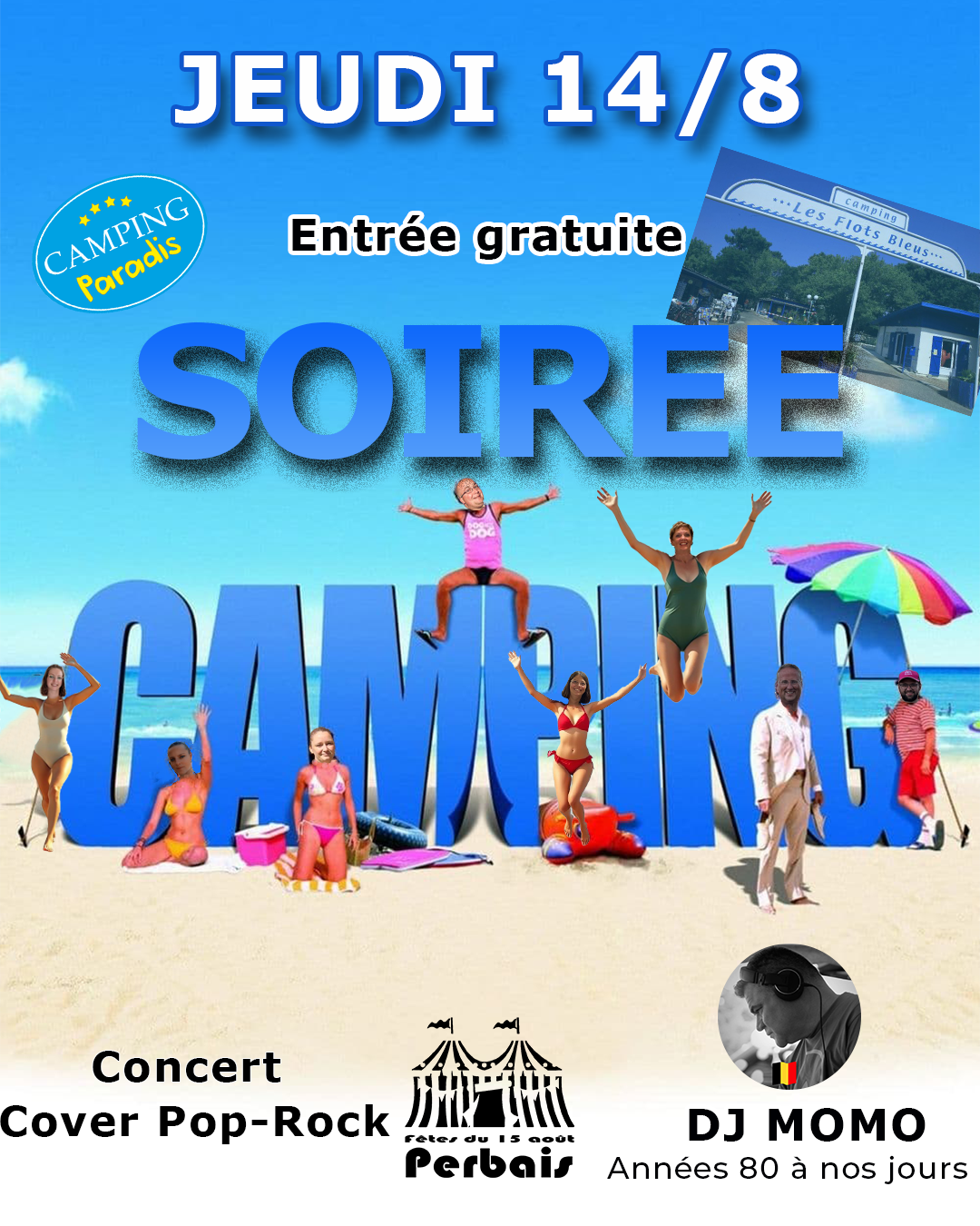 Notre première soirée à la fête à Perbais : ambiance camping garantie !